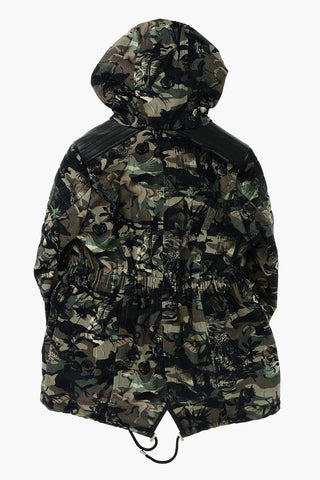 Parka JUNGLE in denim stretch a fantasia