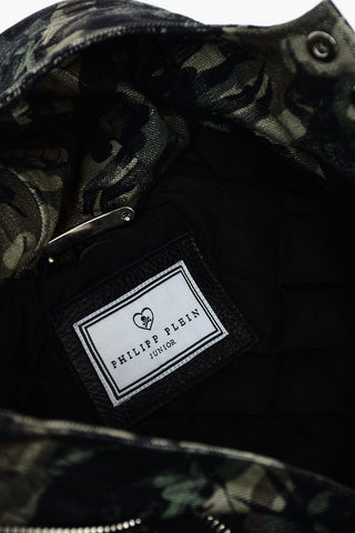 Parka JUNGLE in denim stretch a fantasia