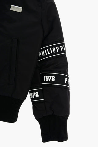EST 1978 Bomber STATEMENT a 2 tasche con bande logate