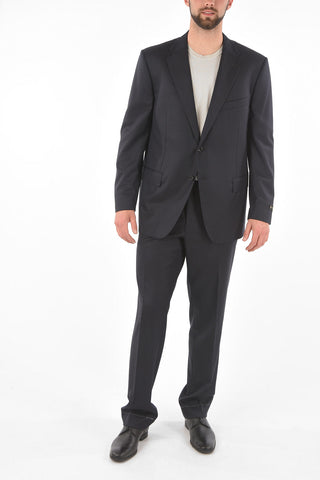 virgin wool side vents notch lapel 2-button MANTUA suit