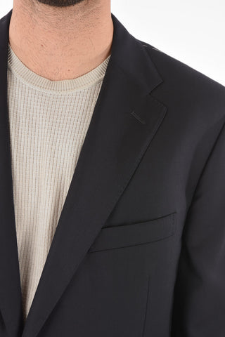 virgin wool side vents notch lapel 2-button MANTUA suit