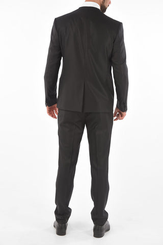 Satin Detail Collarless ACADEMY Ceremony Suit