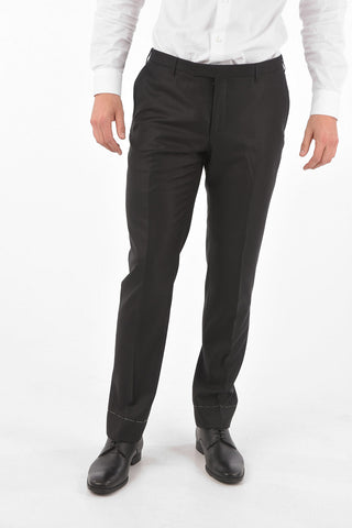 Satin Detail Collarless ACADEMY Ceremony Suit