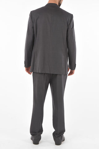 virgin wool side vents notch lapel 2-button LEADER suit