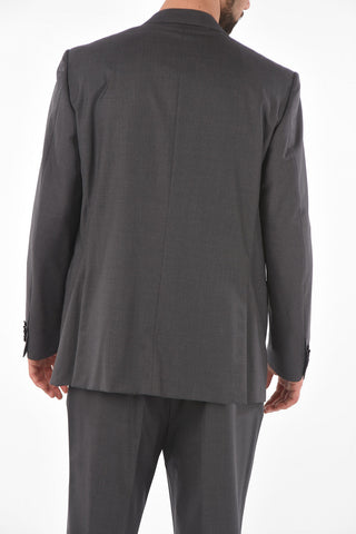 virgin wool side vents notch lapel 2-button LEADER suit