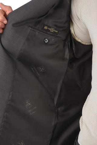 virgin wool side vents notch lapel 2-button LEADER suit
