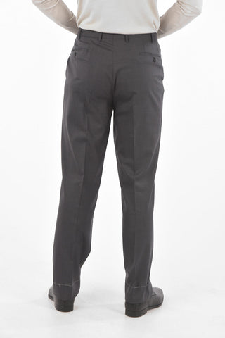 virgin wool side vents notch lapel 2-button LEADER suit