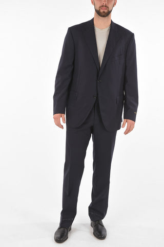 Super 150'S Extrafine Virgin Wool LEADER Suit with Flap Pockets