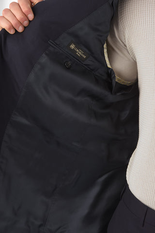 Super 150'S Extrafine Virgin Wool LEADER Suit with Flap Pockets