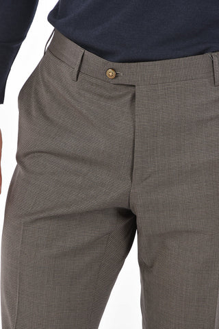 Stretched Virgin Wool ACADEMY Slacks with 4 Pockets