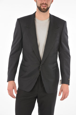 Super 130's Extrafine Virgin Wool CERIMONY MASTER Blazer with Peak Lapel