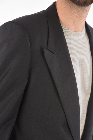 Super 130's Extrafine Virgin Wool CERIMONY MASTER Blazer with Peak Lapel