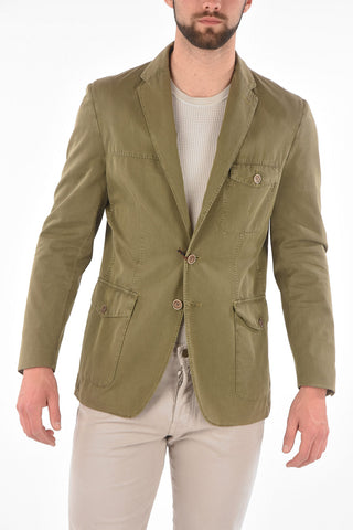 ID Patch Pocket Unlined Cotton Blend Blazer