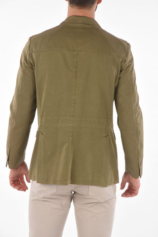 ID Patch Pocket Unlined Cotton Blend Blazer