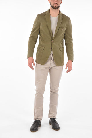 ID Patch Pocket Unlined Cotton Blend Blazer