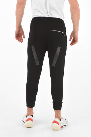 neoprene skinny fit jogger pants