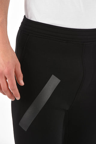 neoprene skinny fit jogger pants