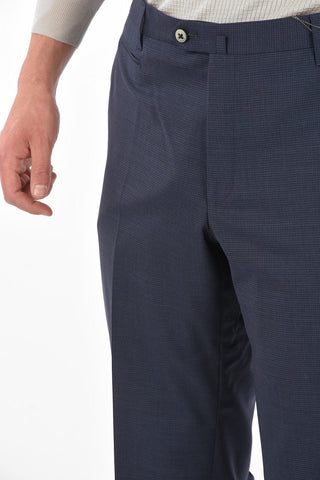 Virgin Wool Stretched ACADEMY Slacks with 6 Pockets