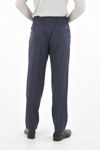 Virgin Wool Stretched ACADEMY Slacks with 6 Pockets