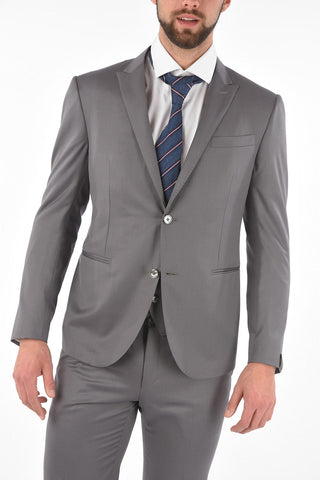 abito tre pezzi con gilet CERIM.ACADEMY uno spacco revers a lancia