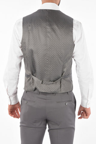 abito tre pezzi con gilet CERIM.ACADEMY uno spacco revers a lancia