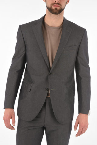 cotton and flax side vents ACADEMY 2-button suit