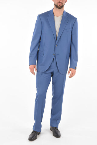  FLAWLESS Virgin-wool LEADER Suit in Herringbone Motif