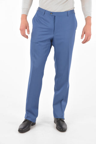  FLAWLESS Virgin-wool LEADER Suit in Herringbone Motif