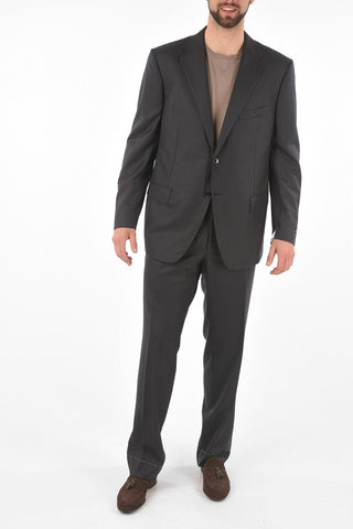 Super 160'S Extra-Fine Virgin Wool Suit MANTUA with Flap Pockets