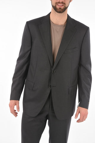 Super 160'S Extra-Fine Virgin Wool Suit MANTUA with Flap Pockets