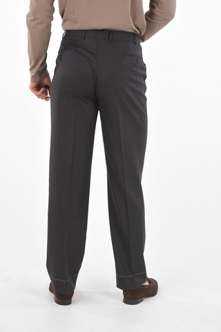 Super 160'S Extra-Fine Virgin Wool Suit MANTUA with Flap Pockets