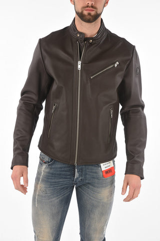 Zipped R-RAMYTON Leather Jacket