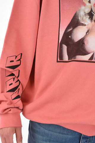 PAURA front maxi printed oversized VINCENT sweatshirt
