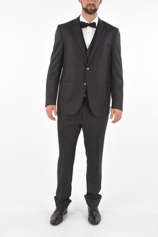 lurex center vent 3 piece waistcoat CERIM.LEADER suit