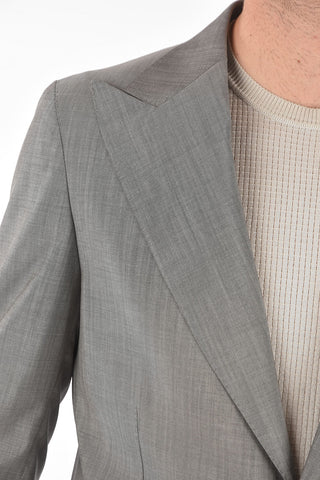CC COLLECTION side vents peak lapel REWARD 2-button blazer