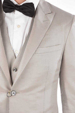 center vent peak lapel CERIM.ACADEMY 3 piece waistcoat suit