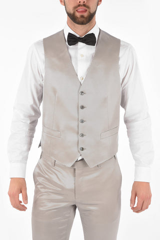center vent peak lapel CERIM.ACADEMY 3 piece waistcoat suit
