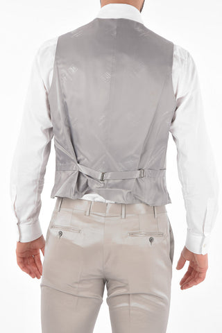 center vent peak lapel CERIM.ACADEMY 3 piece waistcoat suit