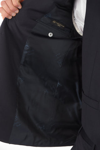 virgin wool peak lapel 3 piece waistcoat CERIM.ACADEMY suit