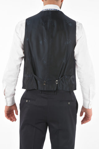 virgin wool peak lapel 3 piece waistcoat CERIM.ACADEMY suit