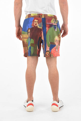 KIDSUPER painted motif 3 pockets AOP shorts