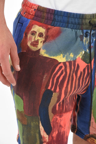 KIDSUPER painted motif 3 pockets AOP shorts