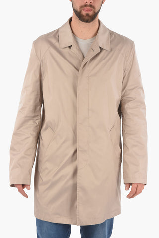 ID Half-lined SLOGAN Nylon Trench