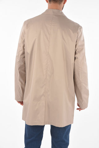 ID Half-lined SLOGAN Nylon Trench
