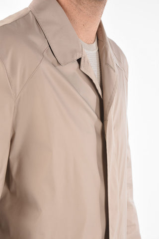 ID Half-lined SLOGAN Nylon Trench