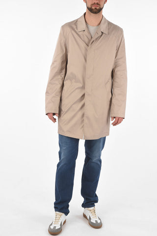 ID Half-lined SLOGAN Nylon Trench