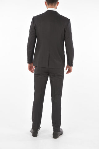 virgin wool center vent CERIM.ACADEMY 3 piece waistcoat suit