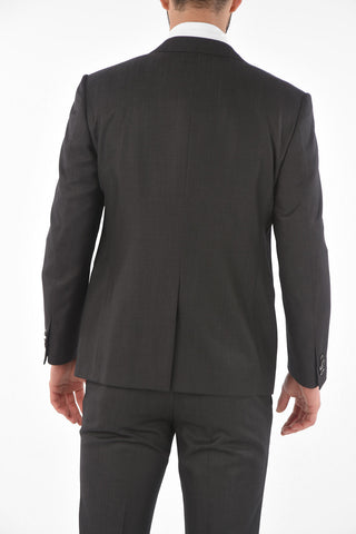 virgin wool center vent CERIM.ACADEMY 3 piece waistcoat suit