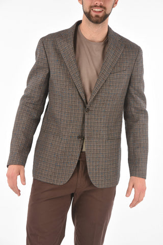CC COLLECTION mini check side vents REFINED 2-button blazer
