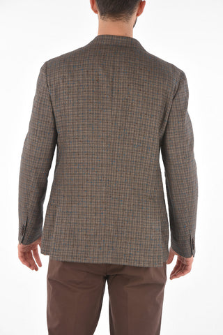 CC COLLECTION mini check side vents REFINED 2-button blazer